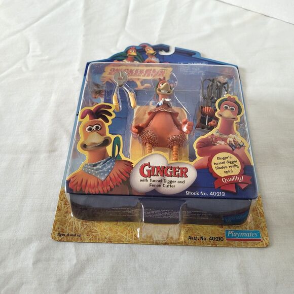 Chicken Run Ginger Action Figure - Tunnel Digger & Fence Cutter - NIB - Vintage - Picture 6 of 6